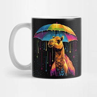 Camel Rainy Day With Umbrella Mug